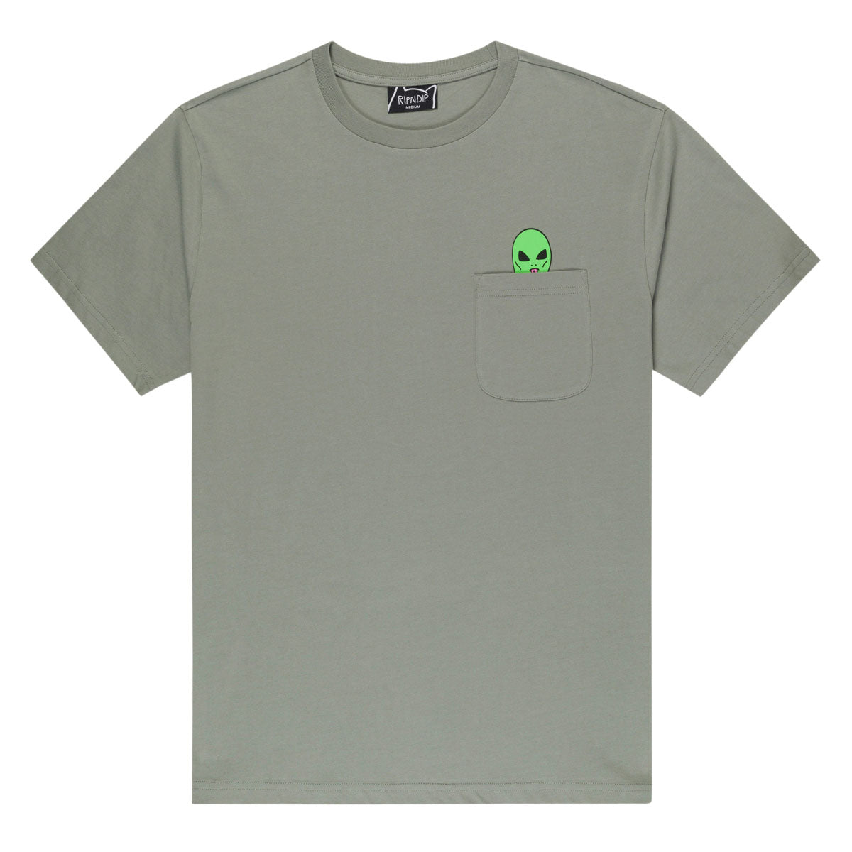 RIPNDIP Lord Alien Pocket T-Shirt - Dusty Sage image 1