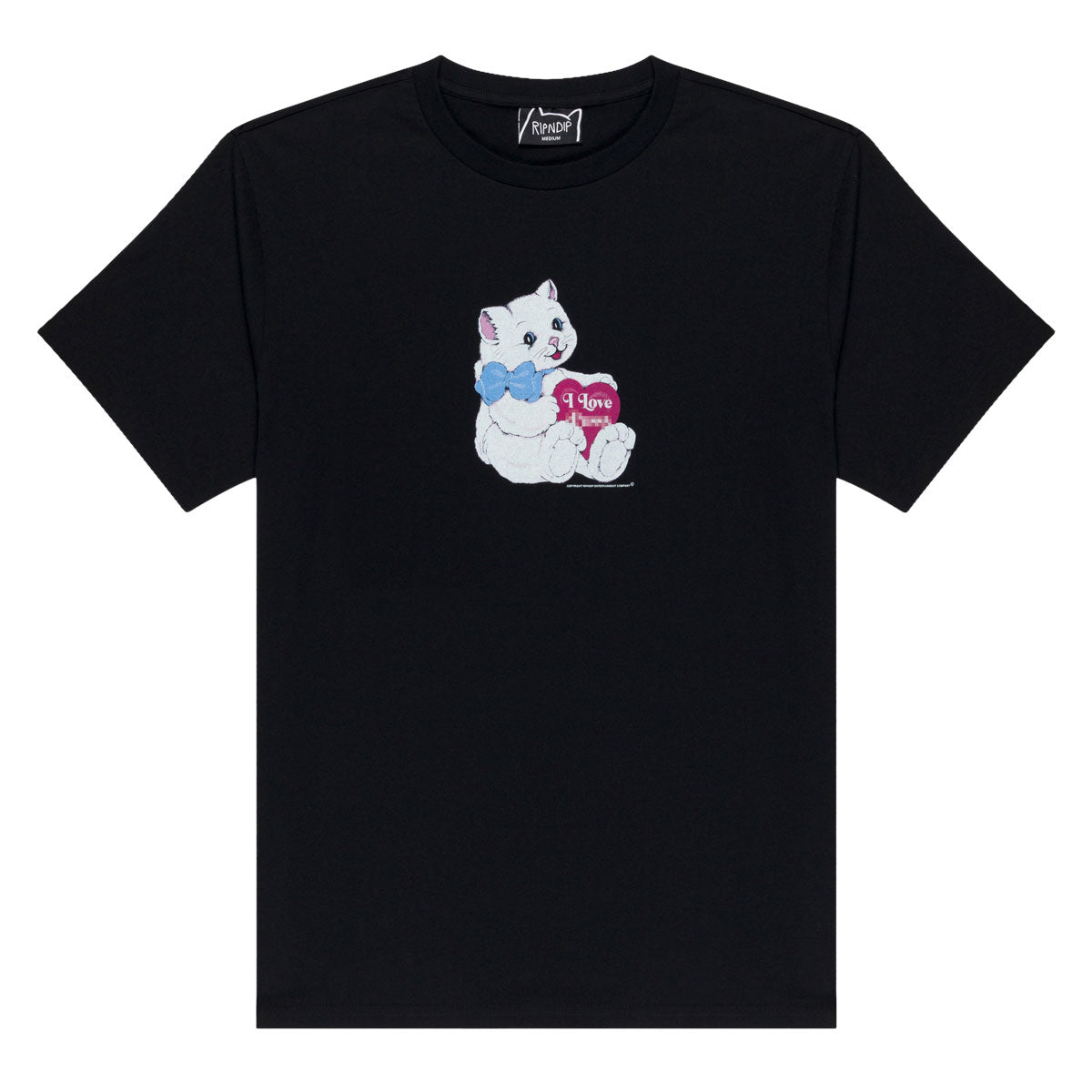 RIPNDIP I Love Cats T-Shirt - Black image 2