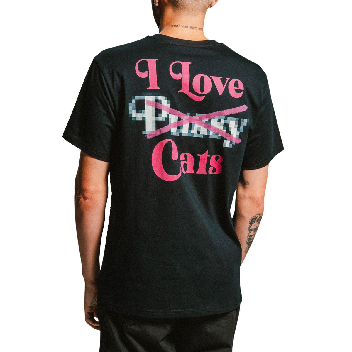 RIPNDIP I Love Cats T-Shirt - Black image 3