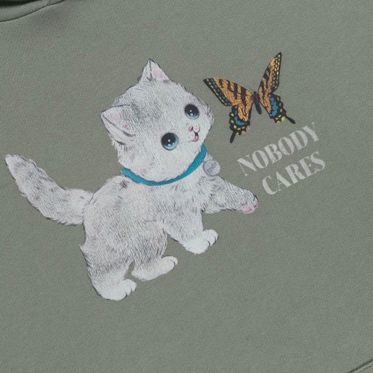 RIPNDIP Not Easy Hoodie - Silver Sage image 2