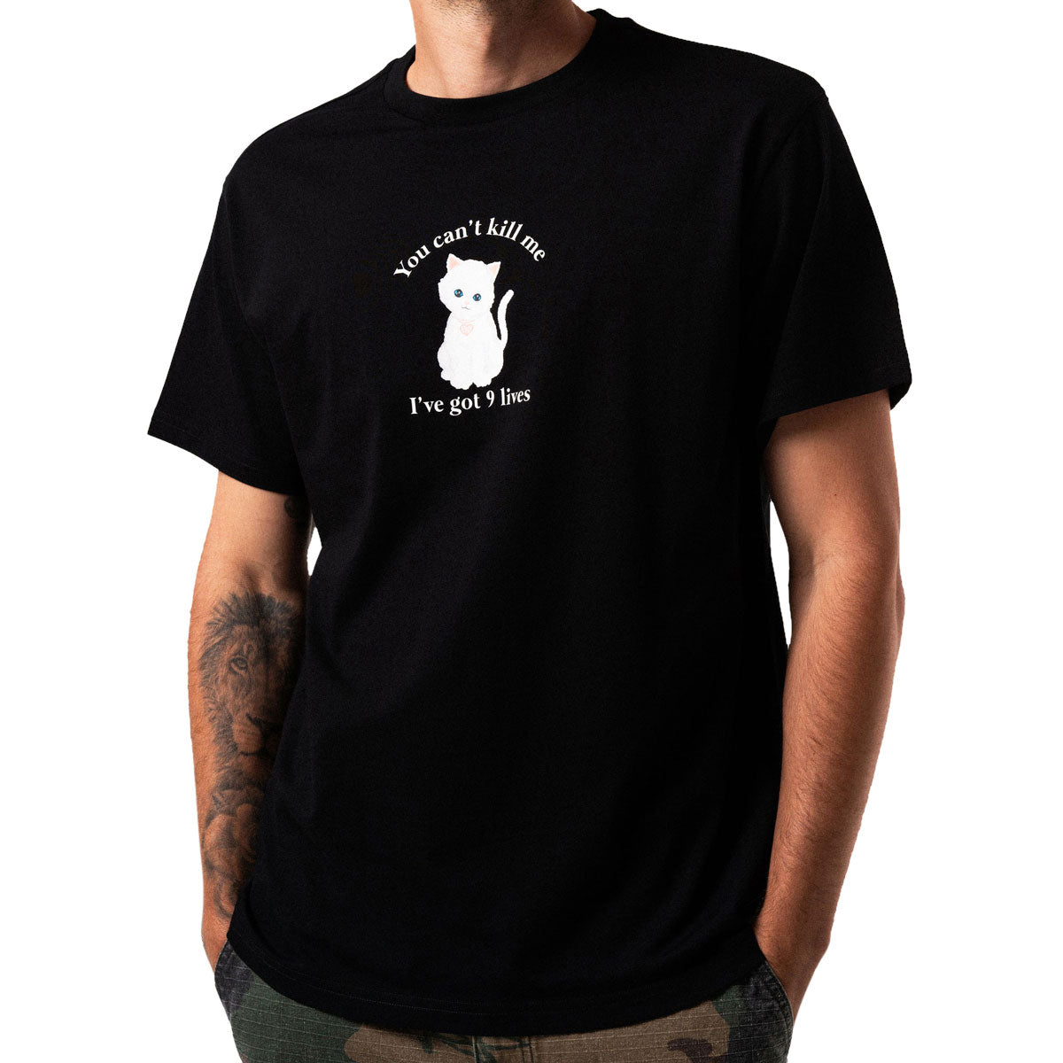RIPNDIP 9 Lives T-Shirt - Black image 2