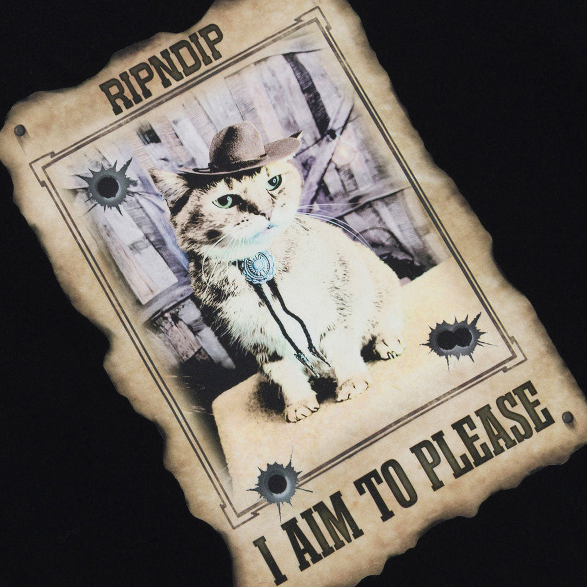 RIPNDIP Most Wanted T-Shirt - Black image 2