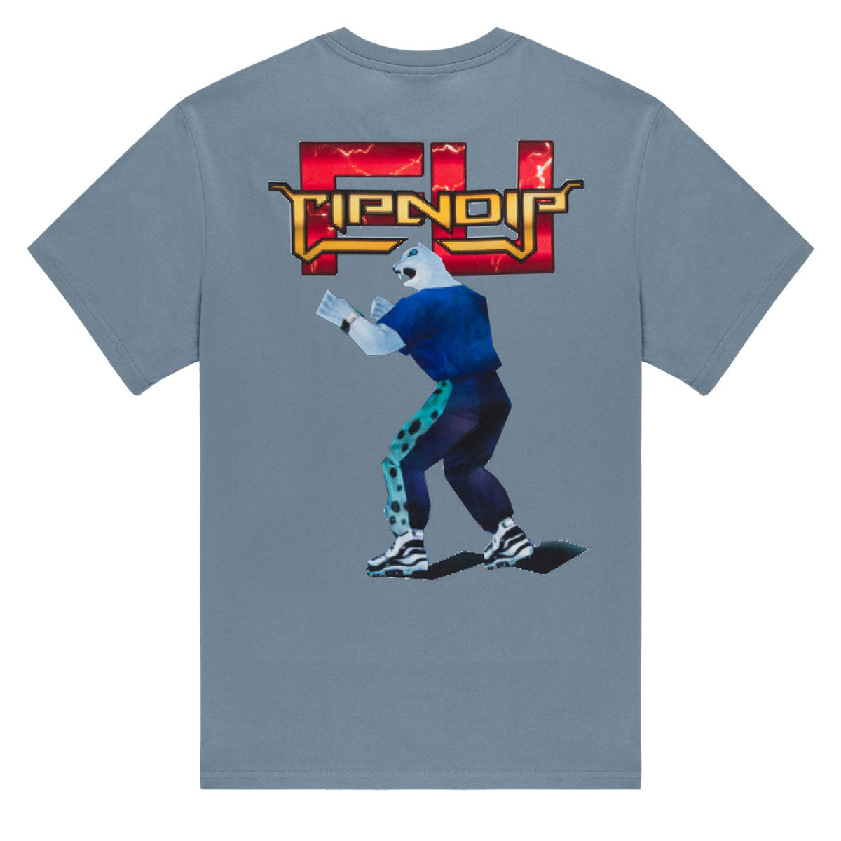 RIPNDIP Fight T-Shirt - Dusty Slate image 1