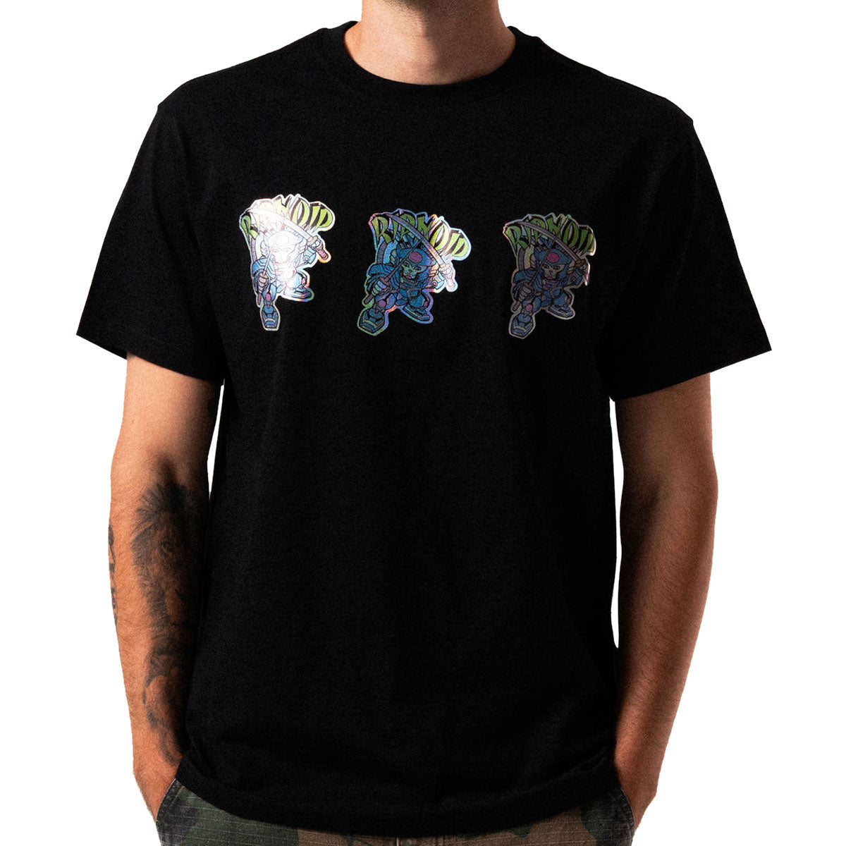 RIPNDIP Robot Samurai T-Shirt - Black image 3