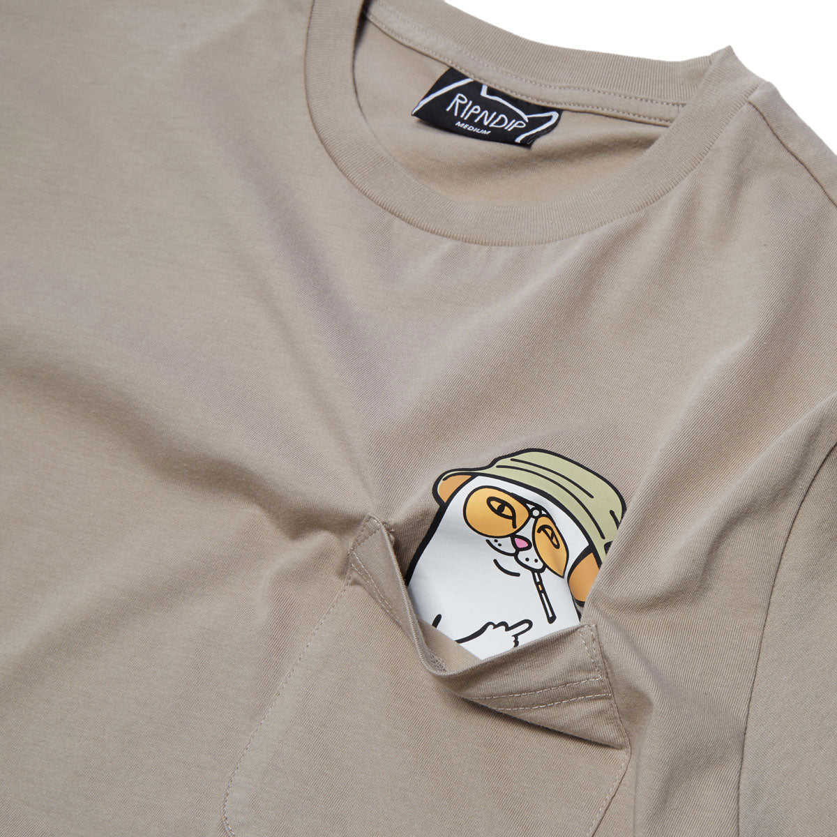 RIPNDIP Nermal S Thompson Pocket T-Shirt - Tan image 2