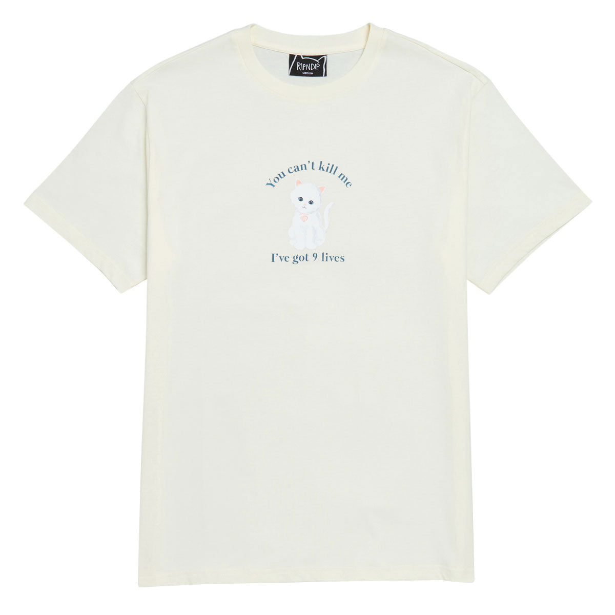 RIPNDIP 9 Lives T-Shirt - Bone image 1