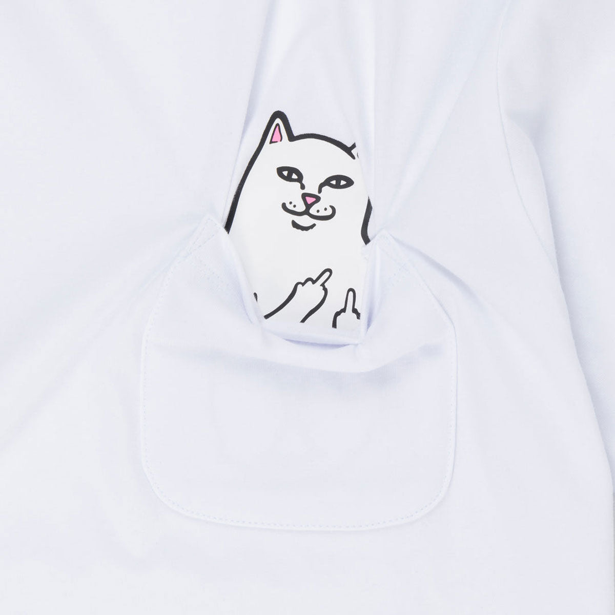 RIPNDIP Lord Nermal Pocket T-Shirt - White II image 3