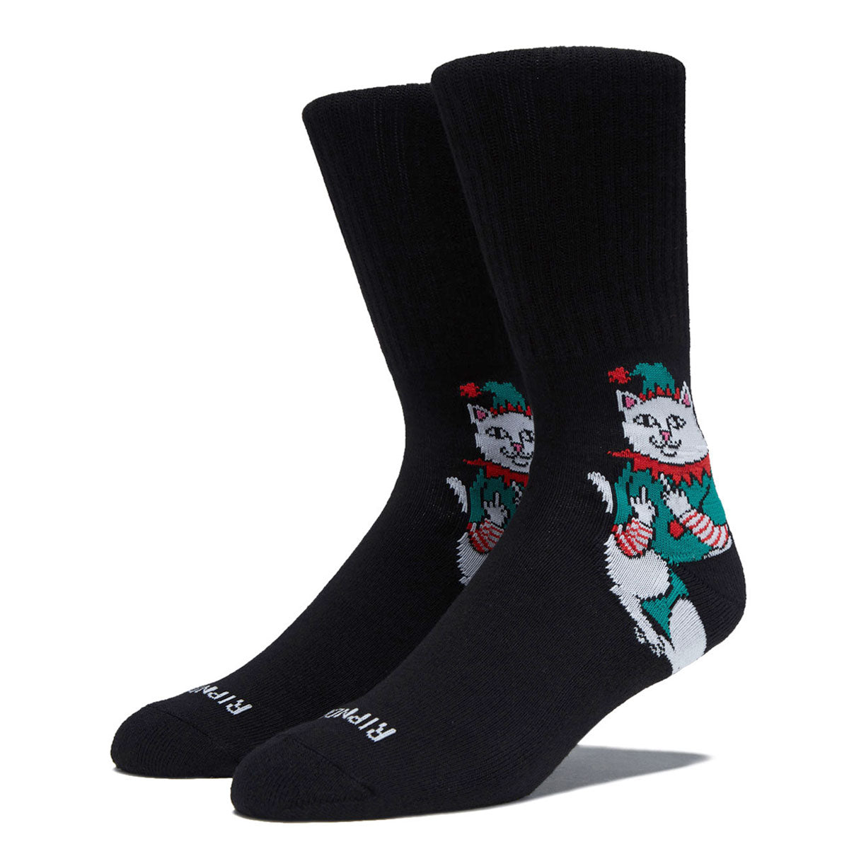 RIPNDIP Nermal Elf Socks - Black image 1