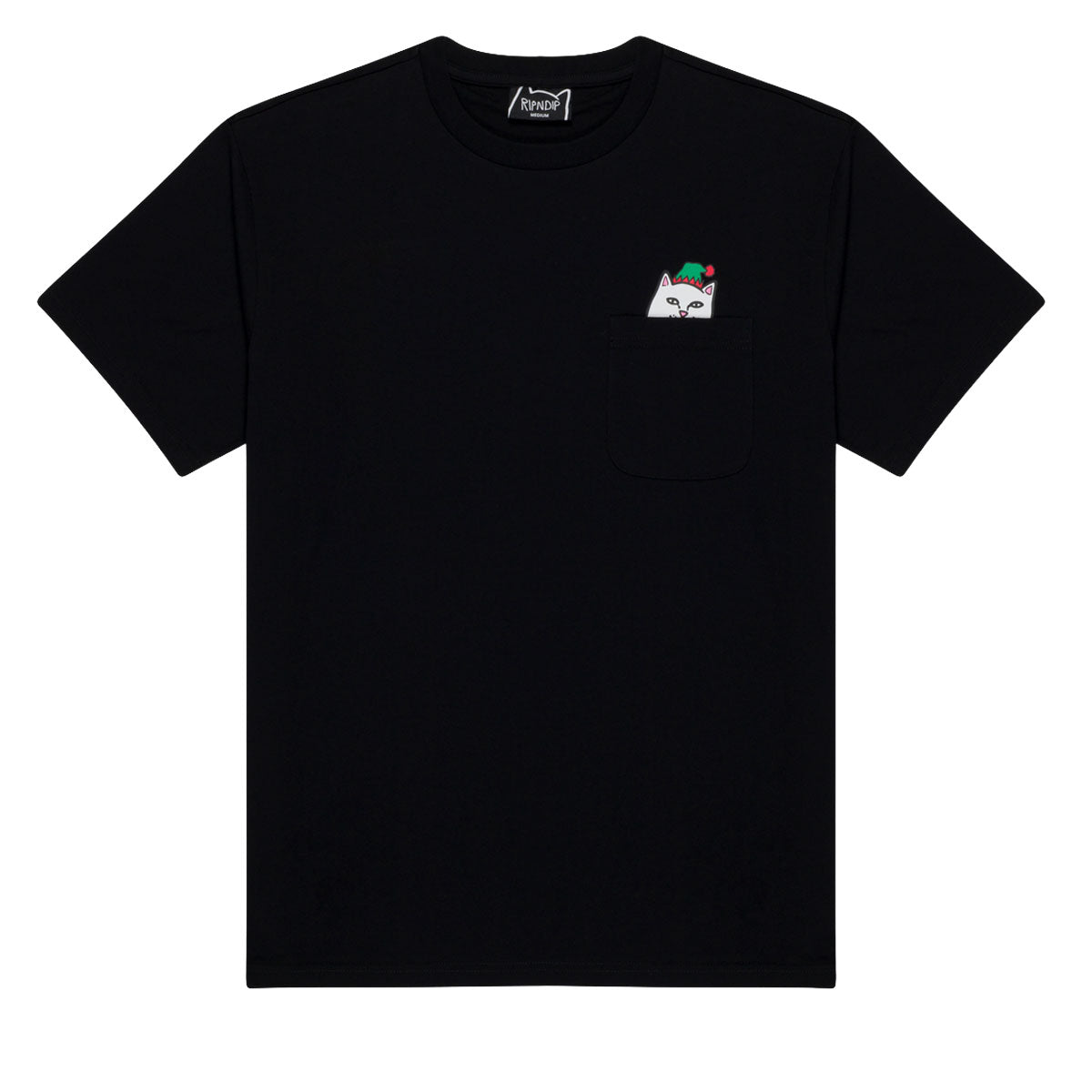RIPNDIP Nermal Elf Pocket T-Shirt - Black image 1