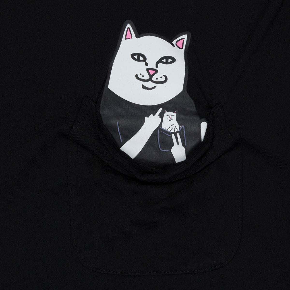 RIPNDIP Incepted Pocket T-Shirt - Black image 2