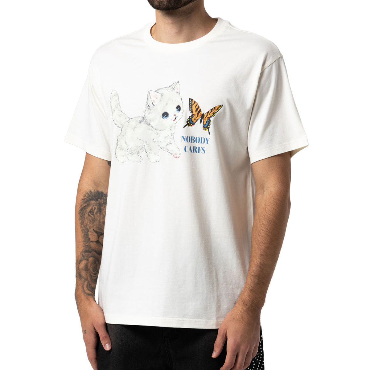 RIPNDIP Nobody Cares T-Shirt - Bone image 2