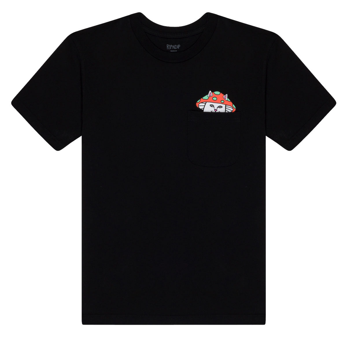 RIPNDIP Lord Shroomy Pocket T-Shirt - Black image 1