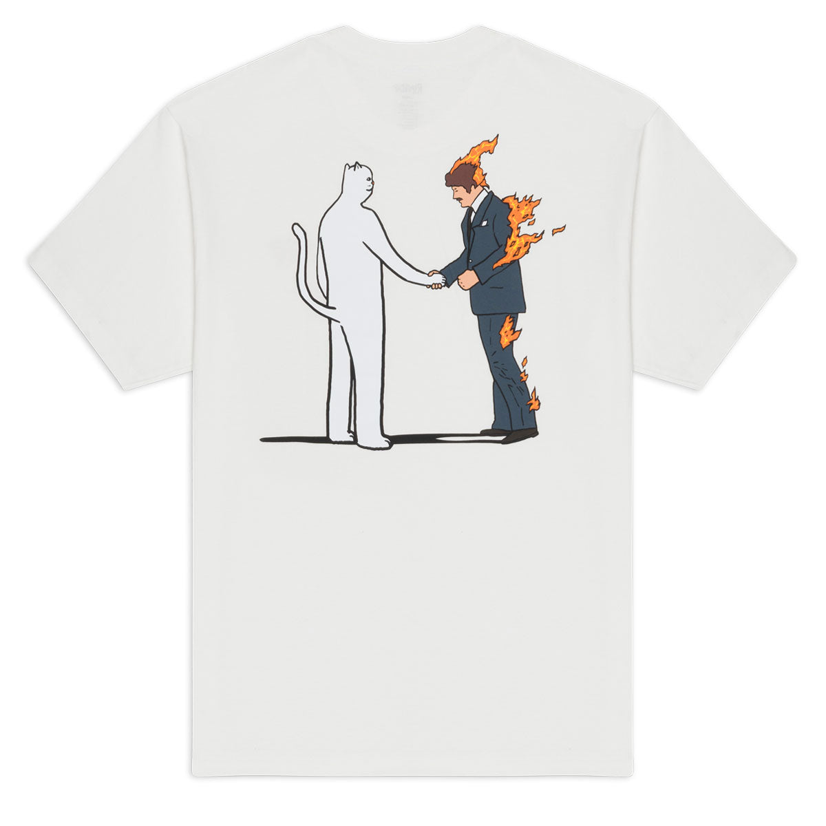 RIPNDIP Burn T-Shirt - Bone image 1