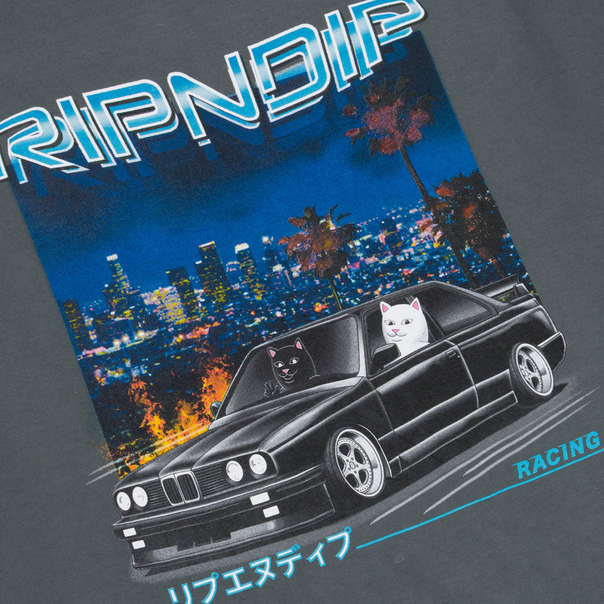 RIPNDIP Vroom Vroom T-Shirt - Charcoal image 4