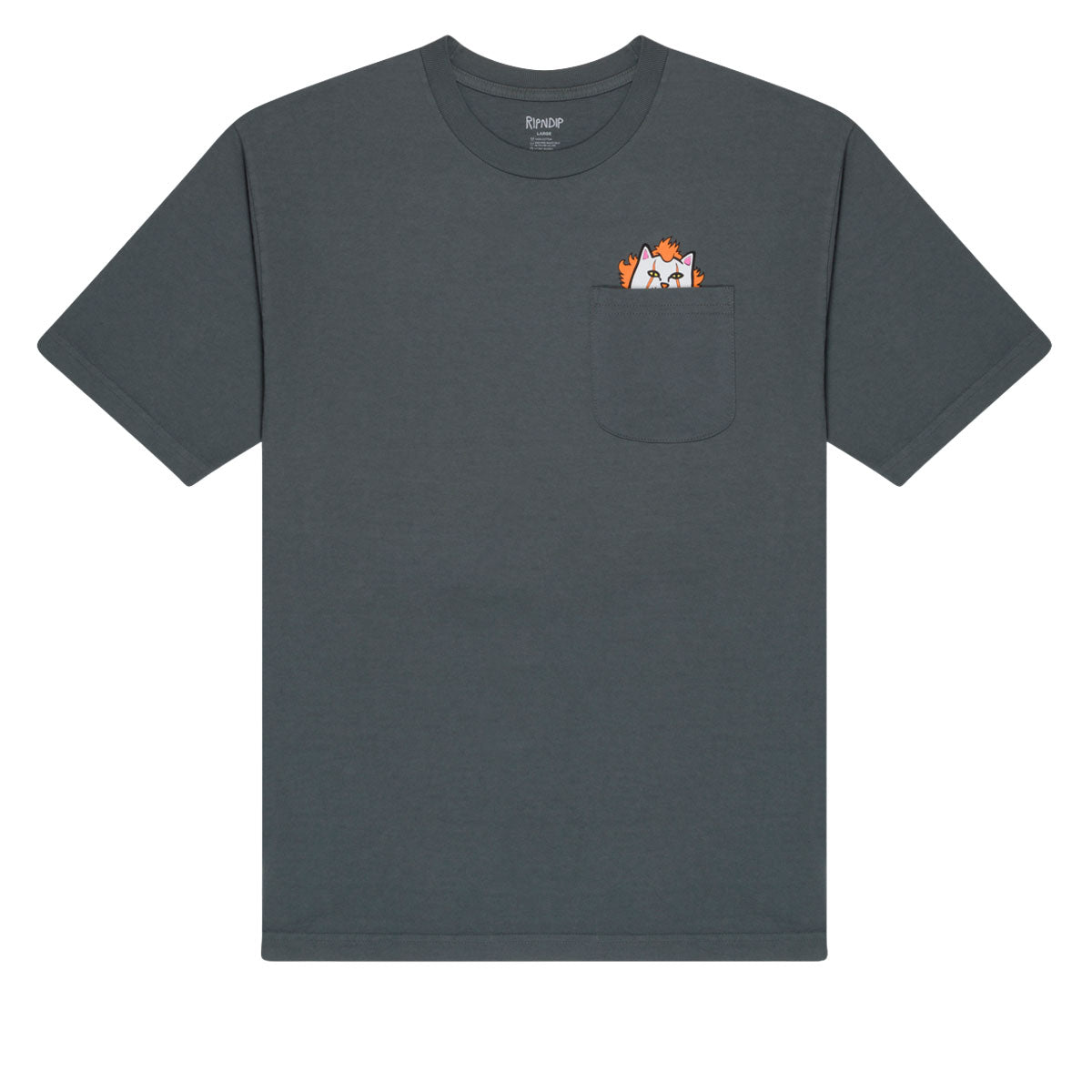 RIPNDIP It's Nerm Pocket T-Shirt - Charcoal image 1