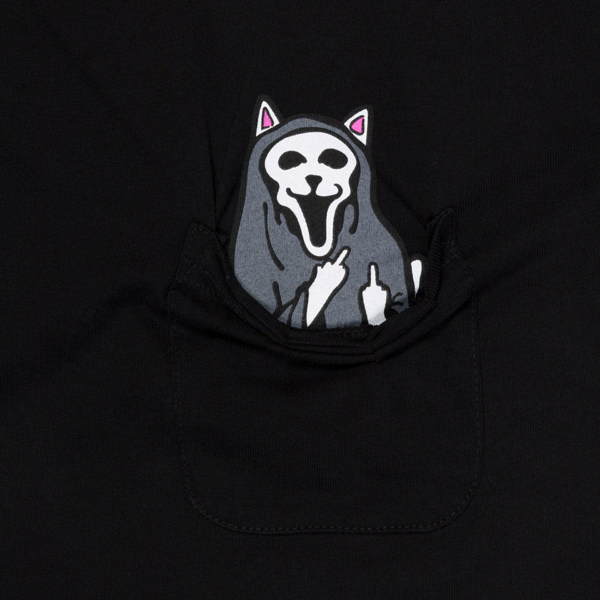 RIPNDIP Trick Or Treat Pocket T-Shirt - Black image 2