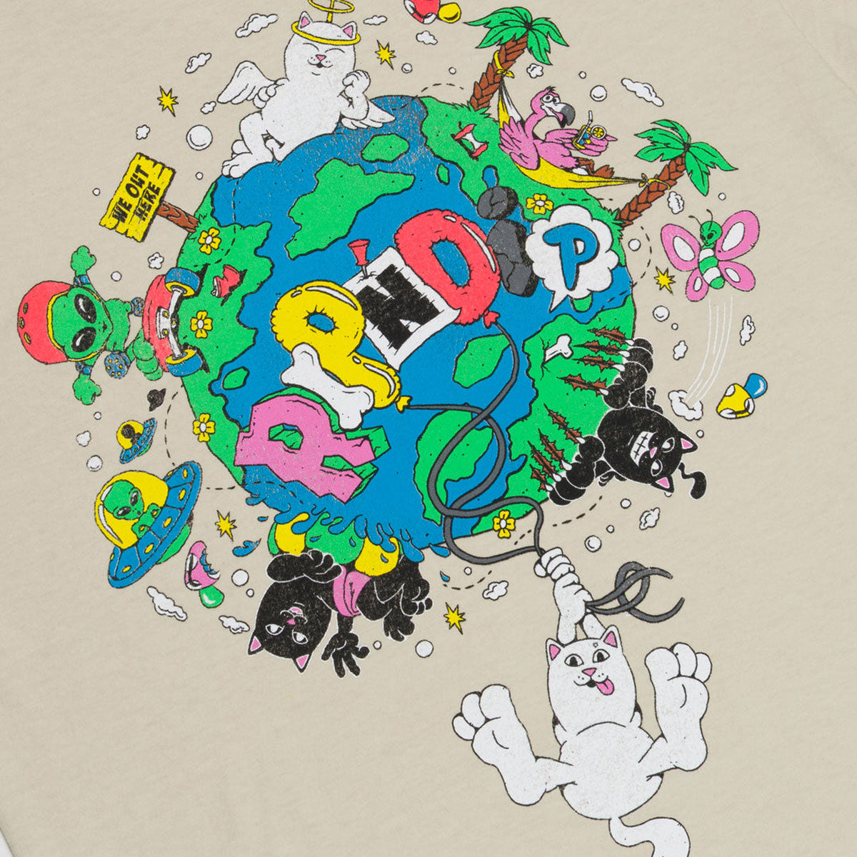 RIPNDIP Nerm World T-Shirt - Sand image 3