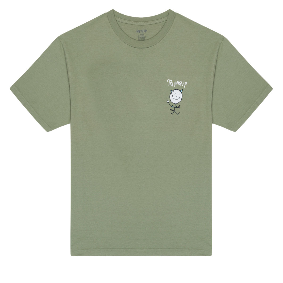RIPNDIP Nerman Rockwell T-Shirt - Dusty Olive image 1