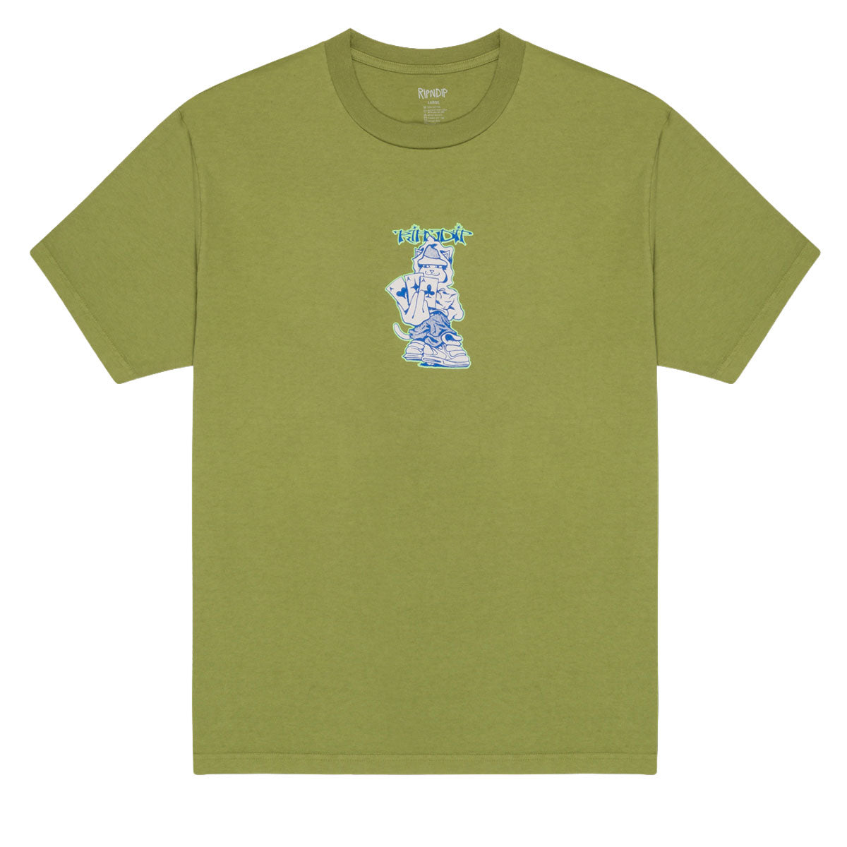 RIPNDIP Ace T-Shirt - Light Forest image 1