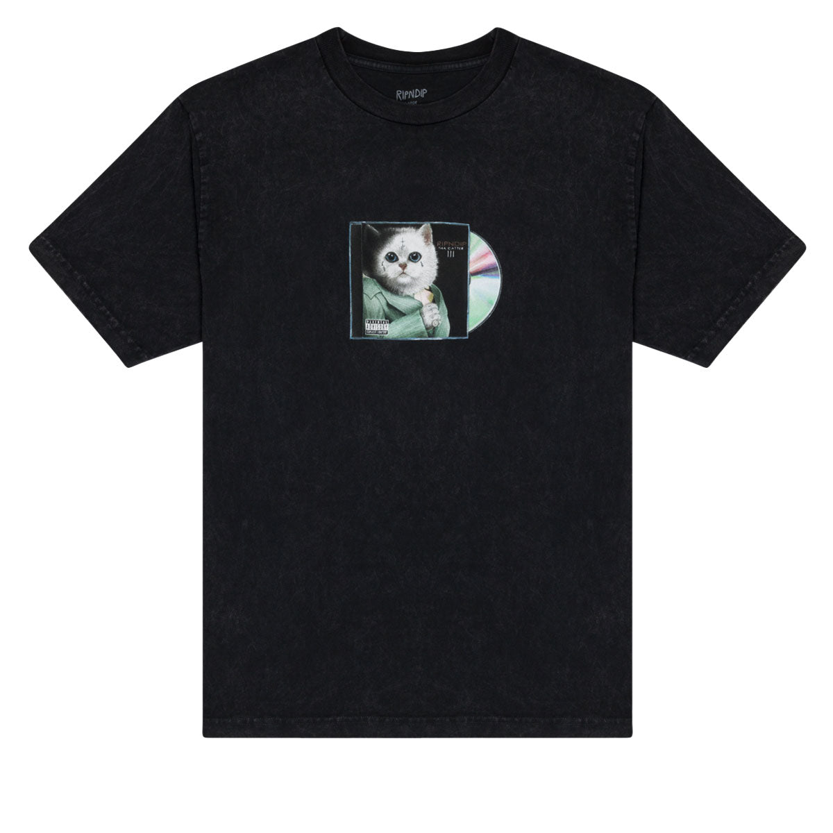 RIPNDIP Lil Nerm 3 T-Shirt - Black Vintage Wash image 1