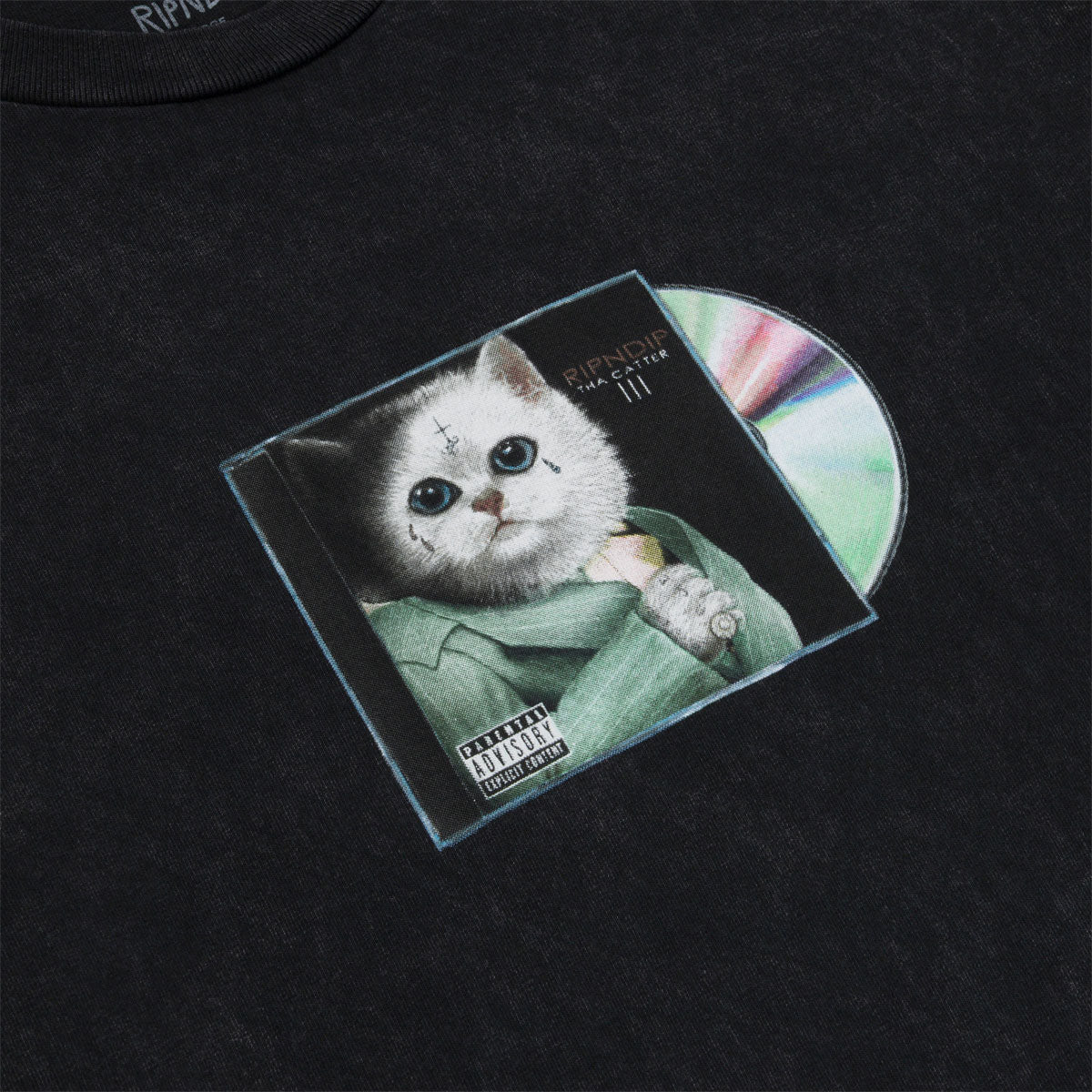 RIPNDIP Lil Nerm 3 T-Shirt - Black Vintage Wash image 2