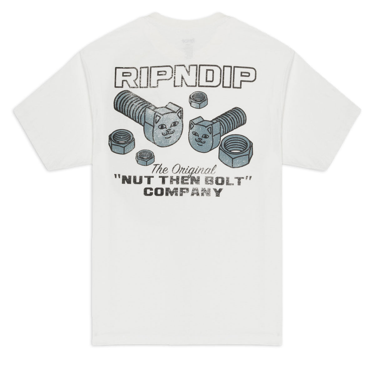RIPNDIP Nut Then Bolt Pocket T-Shirt - Bone image 1