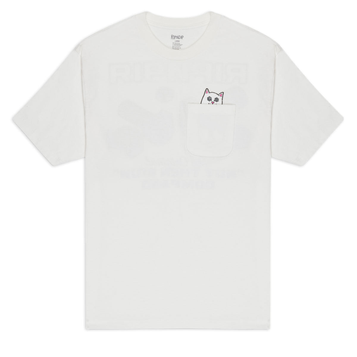 RIPNDIP Nut Then Bolt Pocket T-Shirt - Bone image 2