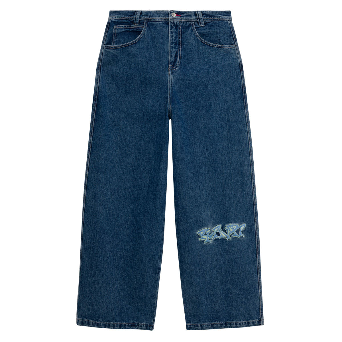 RIPNDIP Ace Ultra Wide Leg Jeans - Medium Wash image 1