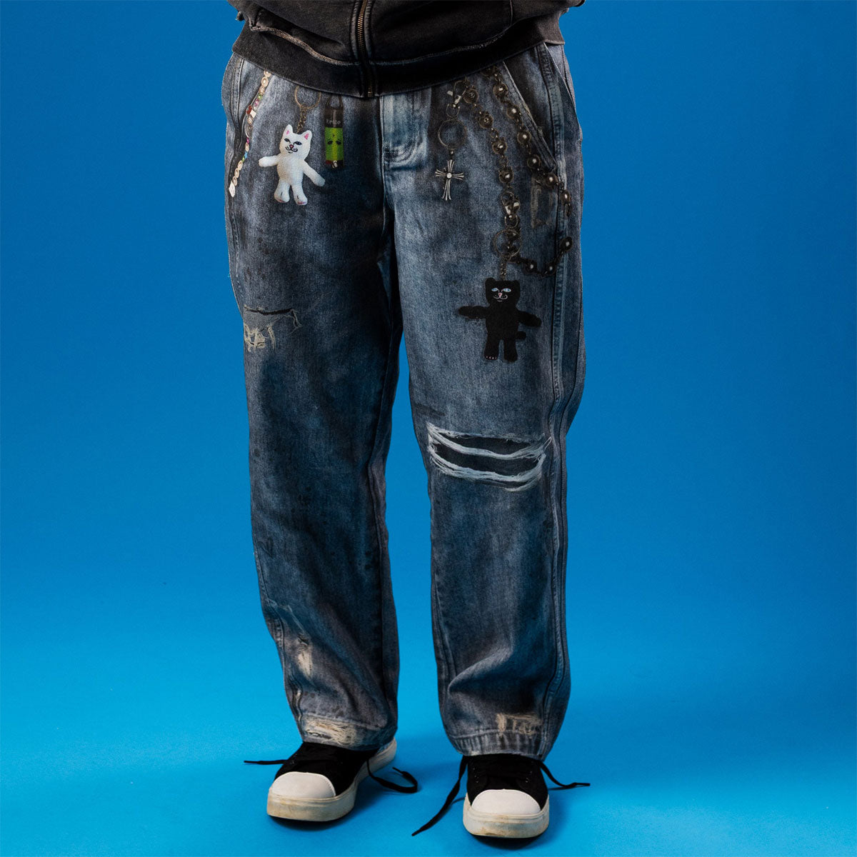 RIPNDIP Real Wide Leg Denim Jeans - Light Wash image 3