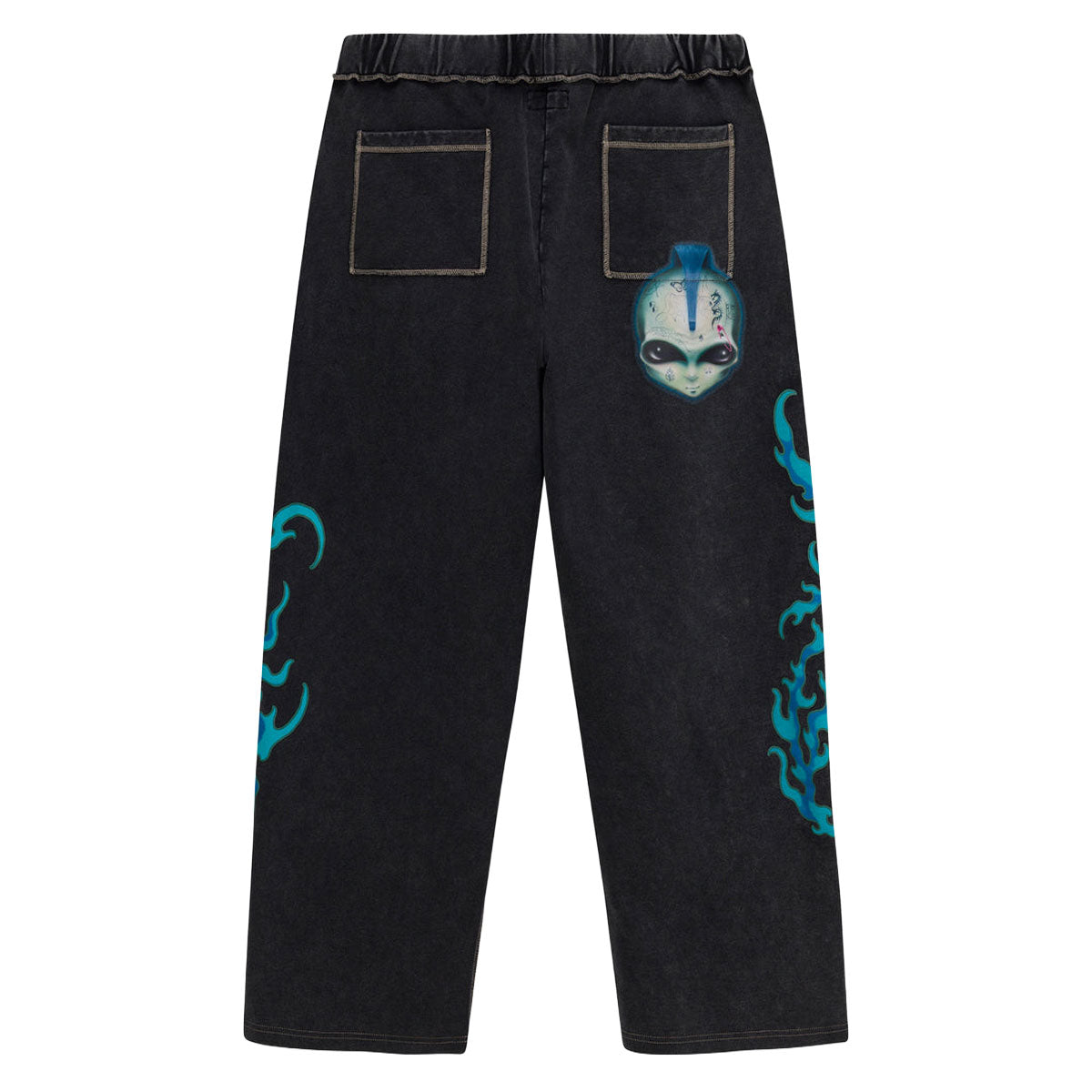 RIPNDIP Squabble Up Sweatpants - Black Vintage Wash image 2