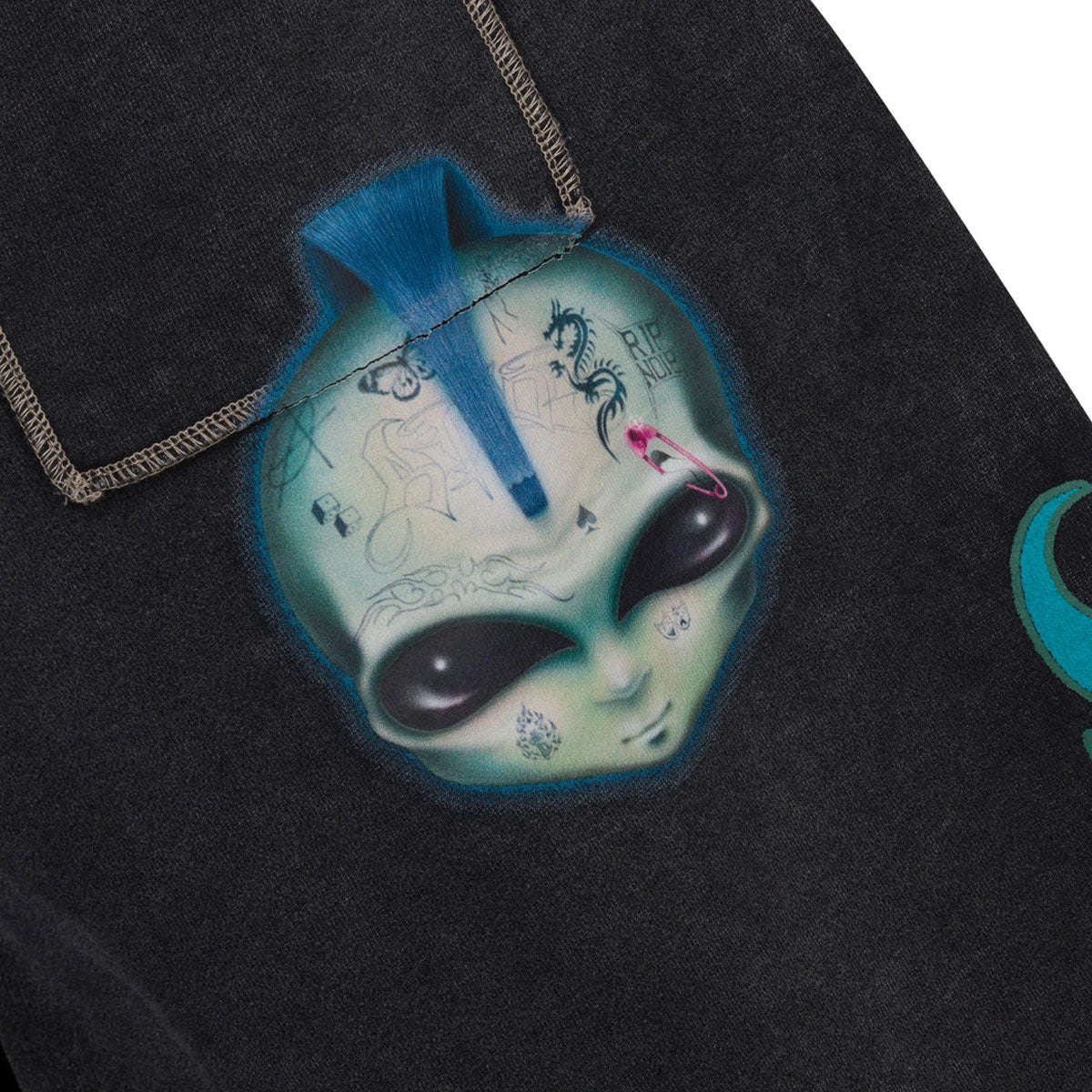 RIPNDIP Squabble Up Sweatpants - Black Vintage Wash image 3