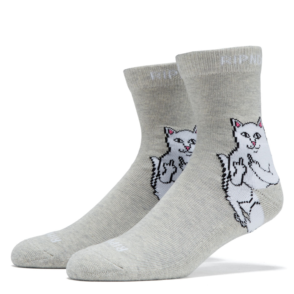 RIPNDIP Lord Nermal Mid Socks - Ash Heather image 1