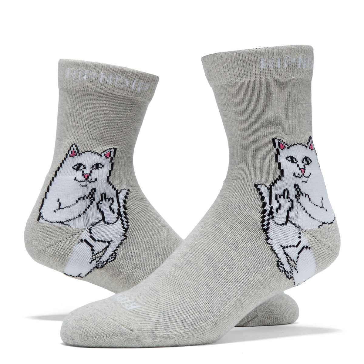 RIPNDIP Lord Nermal Mid Socks - Ash Heather image 2