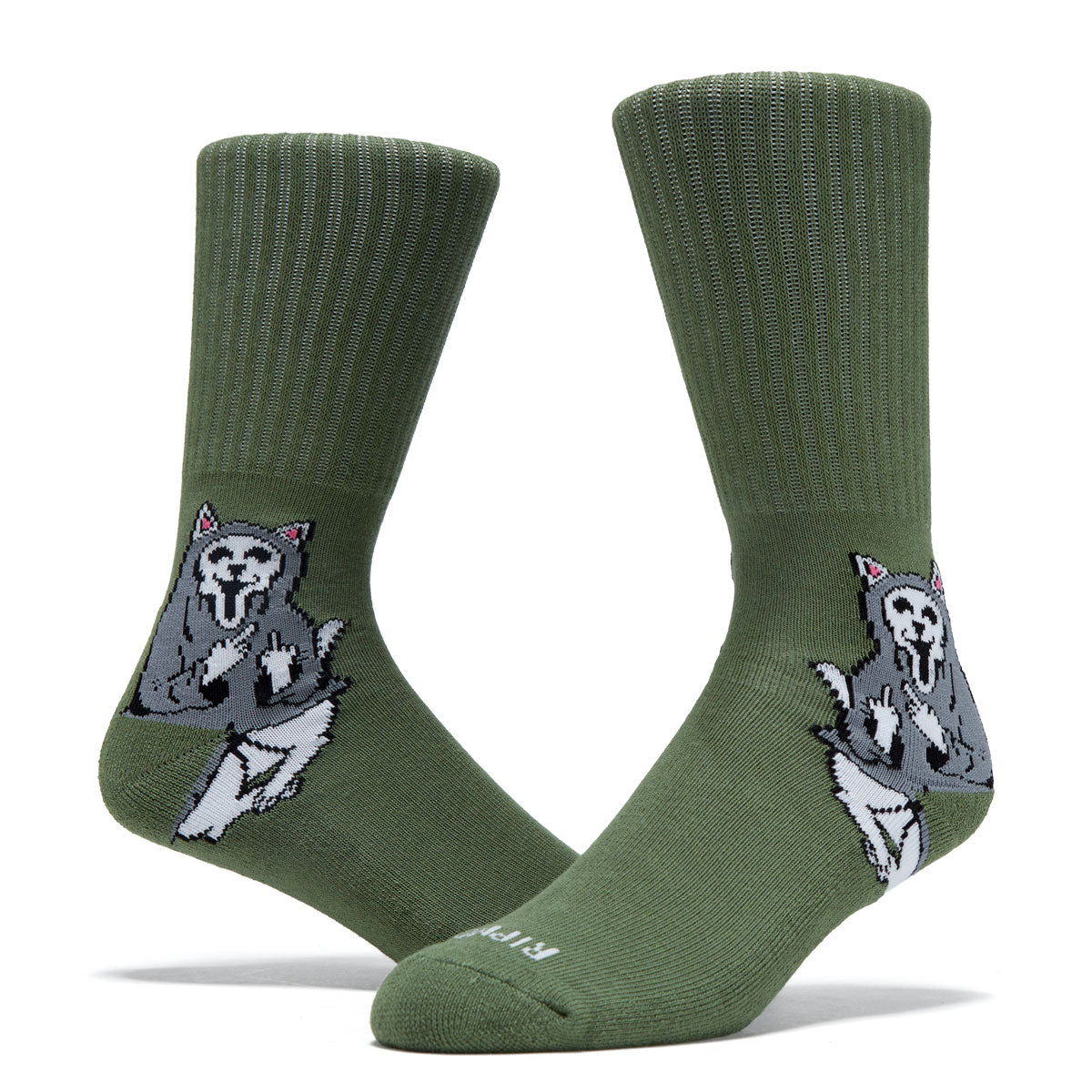RIPNDIP Trick Or Treat Socks - Dusty Forest image 2