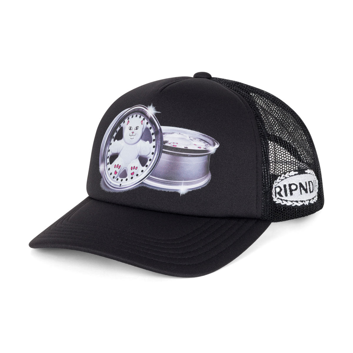 RIPNDIP Nerm Wheels Trucker Hat - Black image 1