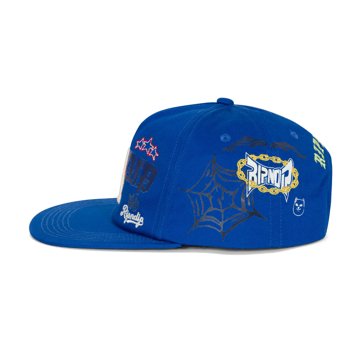 RIPNDIP LA Athletics Snapback Hat - Blue image 4