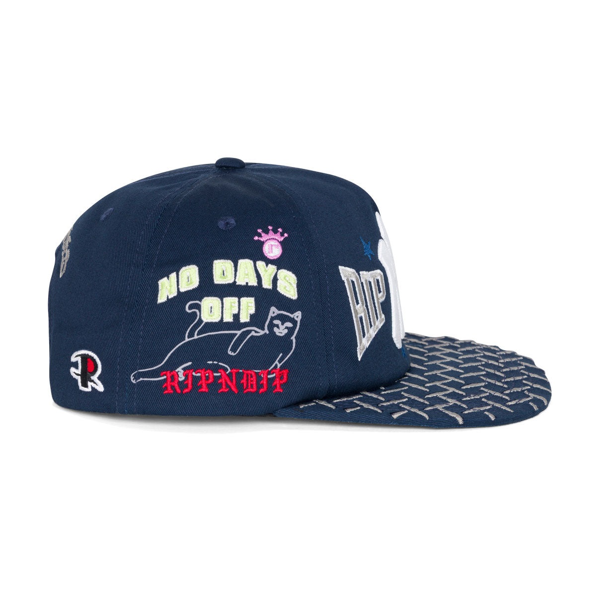 RIPNDIP NY Athletics Snapback Hat - Navy image 3