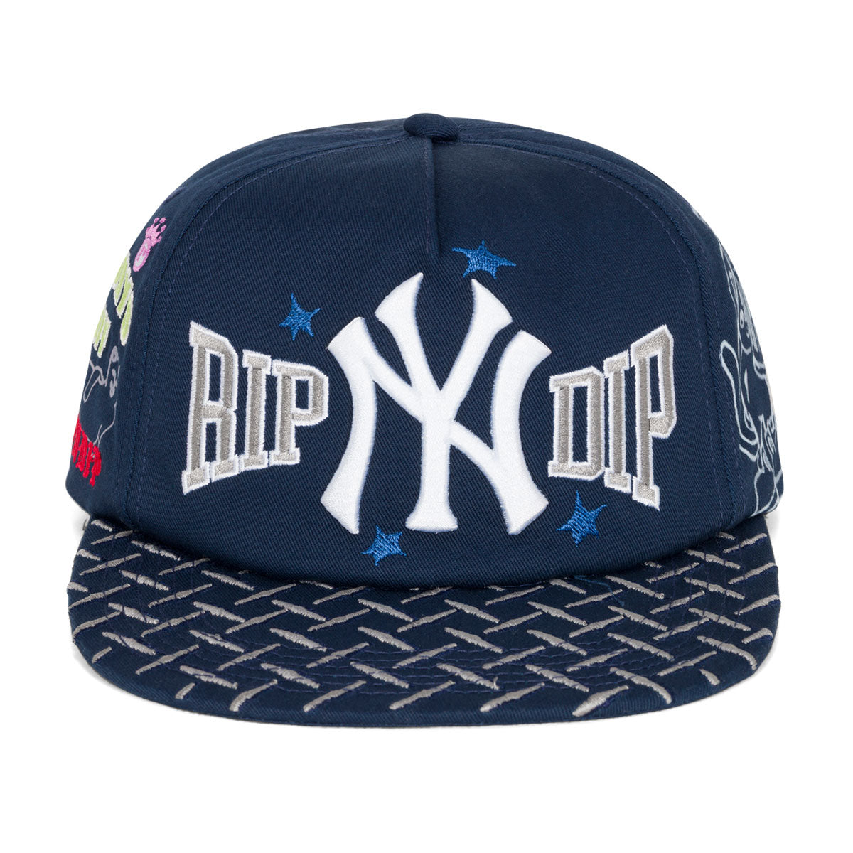 RIPNDIP NY Athletics Snapback Hat - Navy image 5