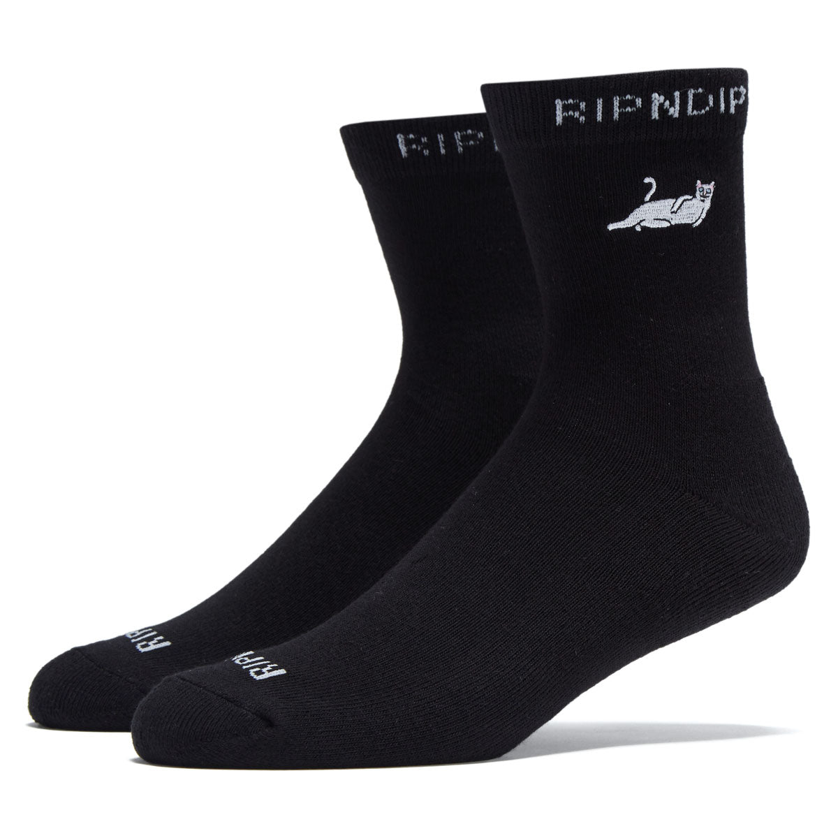 RIPNDIP Catstanza Mid Socks - Black image 1