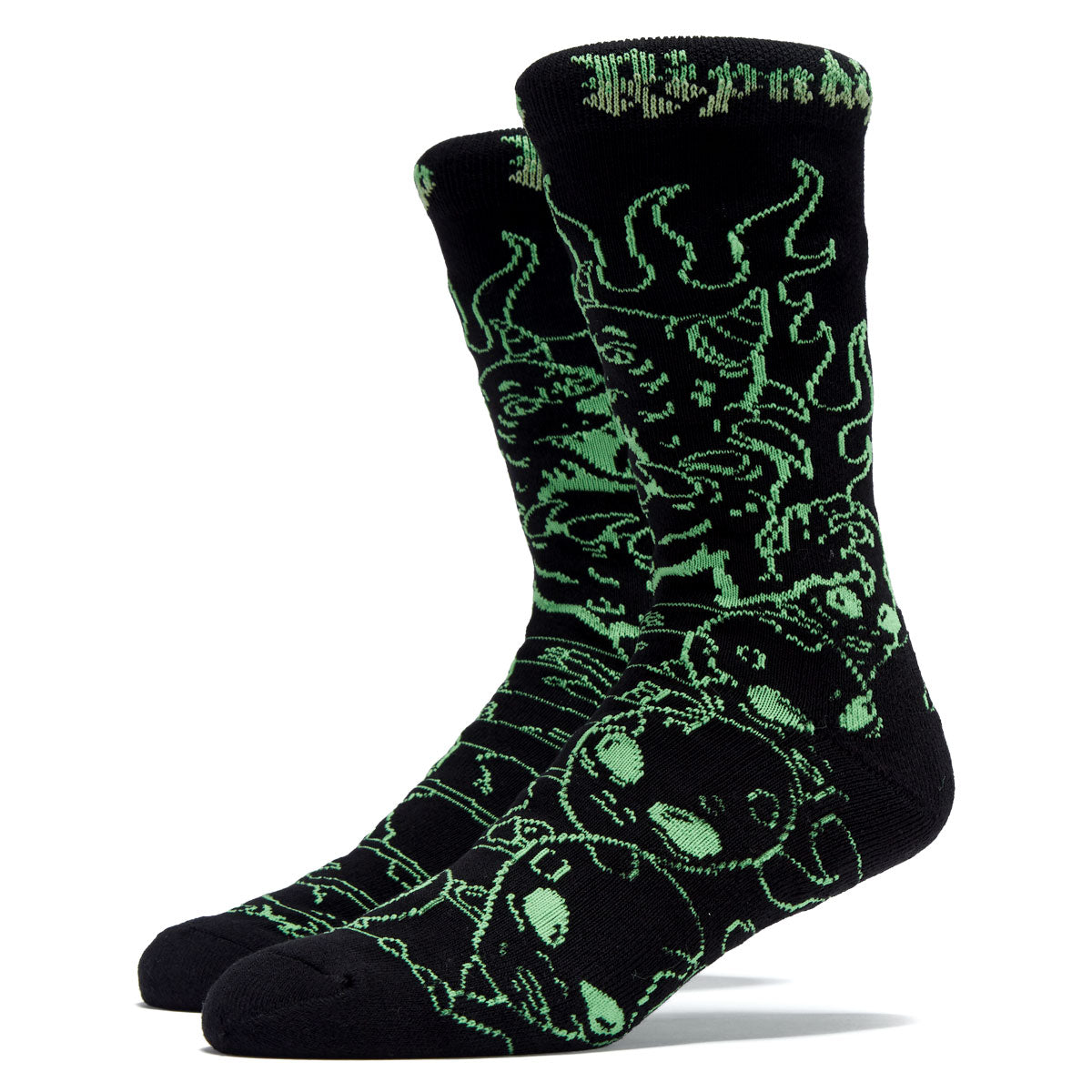 RIPNDIP Horntail Socks - Black image 1