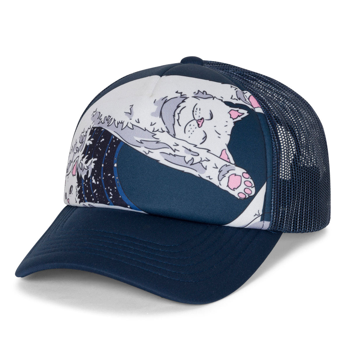 RIPNDIP Great Wave Trucker Hat - Slate image 1