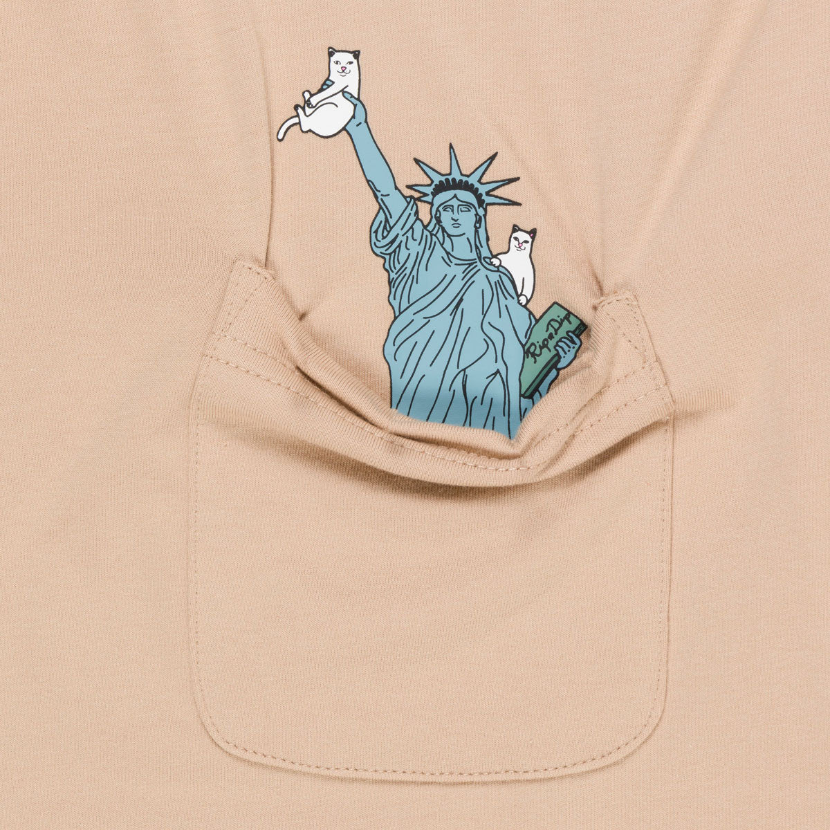 RIPNDIP Liberty Pocket T-Shirt - Almond image 2