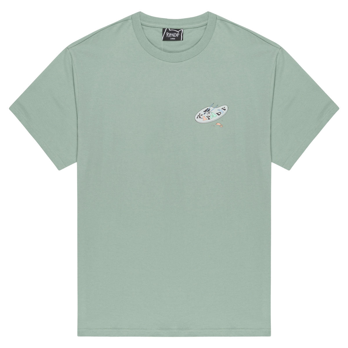 RIPNDIP Art Club T-Shirt - Dusty Sage image 2