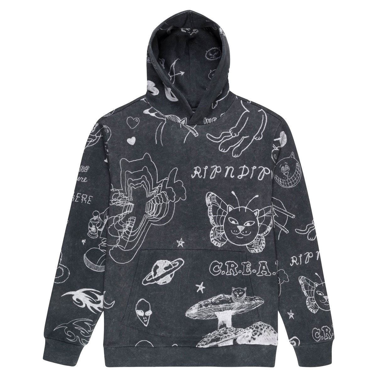 RIPNDIP Nermal Domination Hoodie - Black Vintage image 1