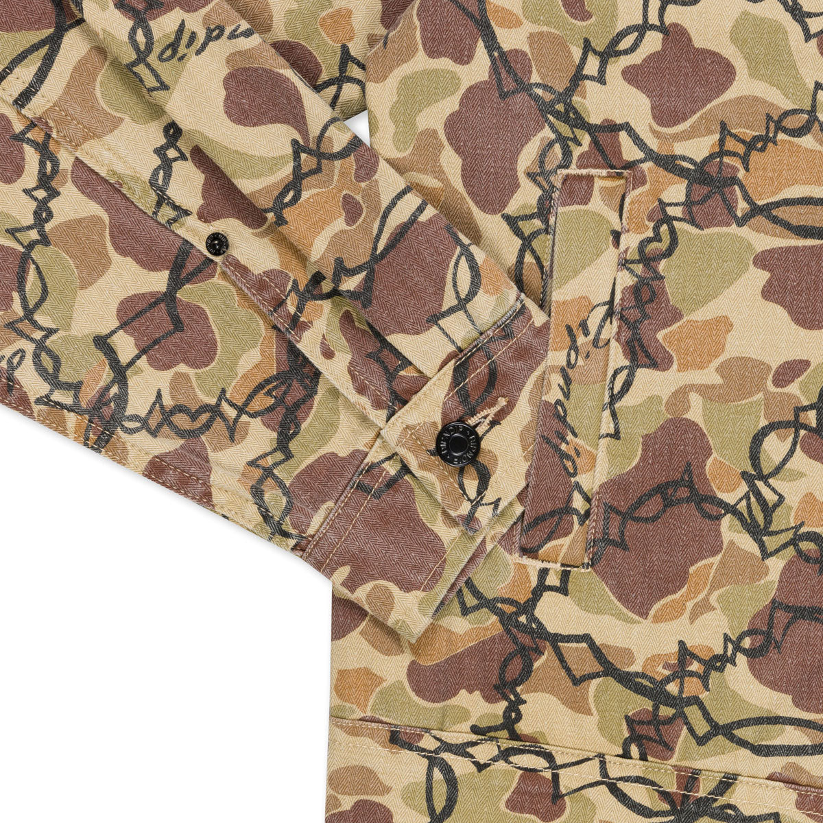 RIPNDIP Wired Button Up Jacket - Tan Camo image 4