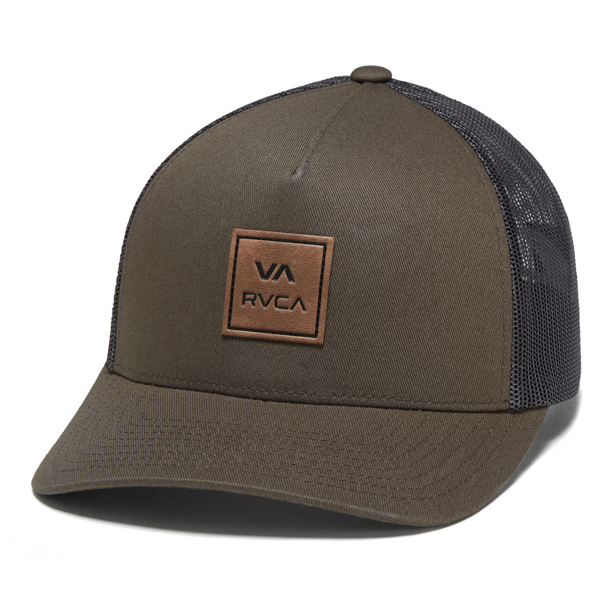 RVCA Va Atw Curved Brim Trucker Hat - Mushroom image 1