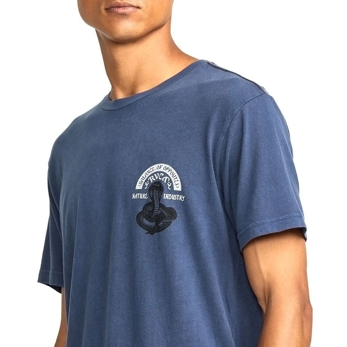 RVCA Snake Charmer T-Shirt - Moody Blue image 3