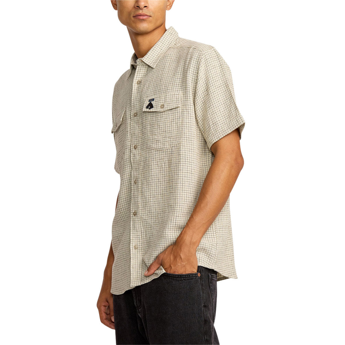 RVCA x KSL Yarn Dye Shirt - Silver Bleach image 4