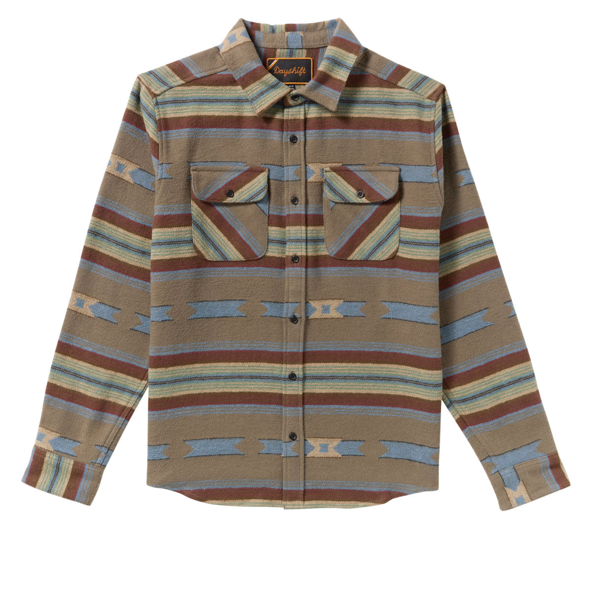 RVCA Dayshift Blanket Flannel Shirt - Mushroom image 5