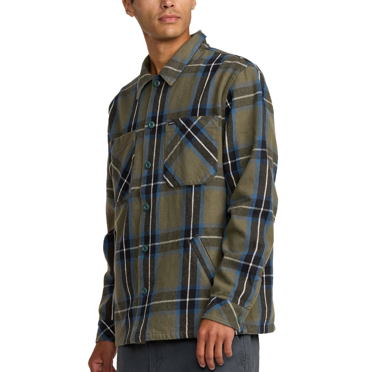 RVCA Flight Risk Shirt Jacket - Hunter Green image 3